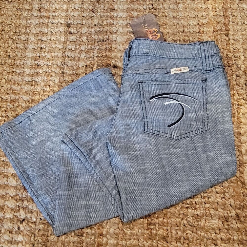 Frankie B Ultra Low Rise Jeans Vintage y2K Denim Pants Bootcut Flare Preppy 6 34 - Picture 4 of 7